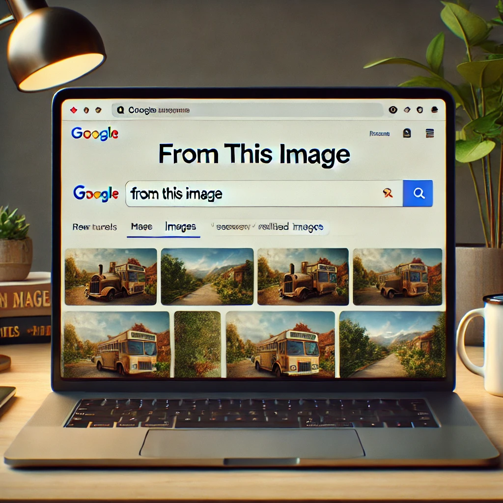 Captura de pantalla de la nueva función de búsqueda de imágenes de Google: "Desde esta imagen"