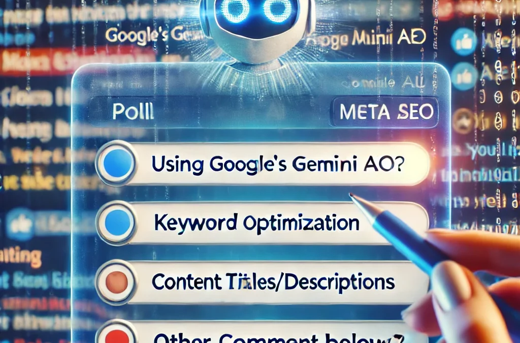 Google Pregunta en Redes Sociales si Usarás Gemini AI para SEO