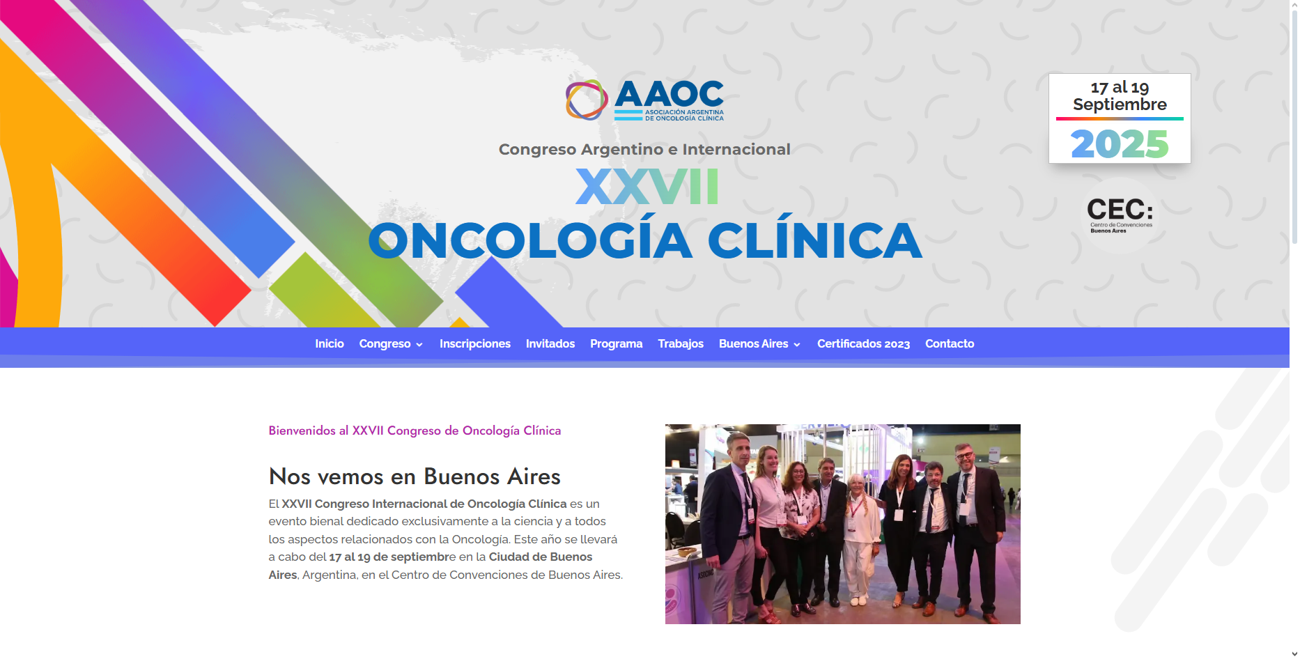 XXVII Congreso Internacional de Oncología Clínica